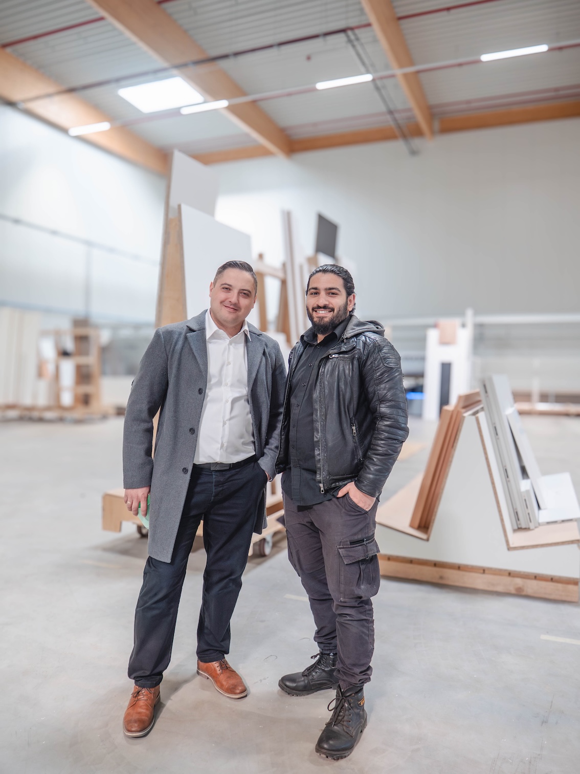 Partner Sergej Dudukalov en Khaled Turki in productie in Leipzig