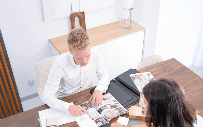 Planningsvergadering met klant