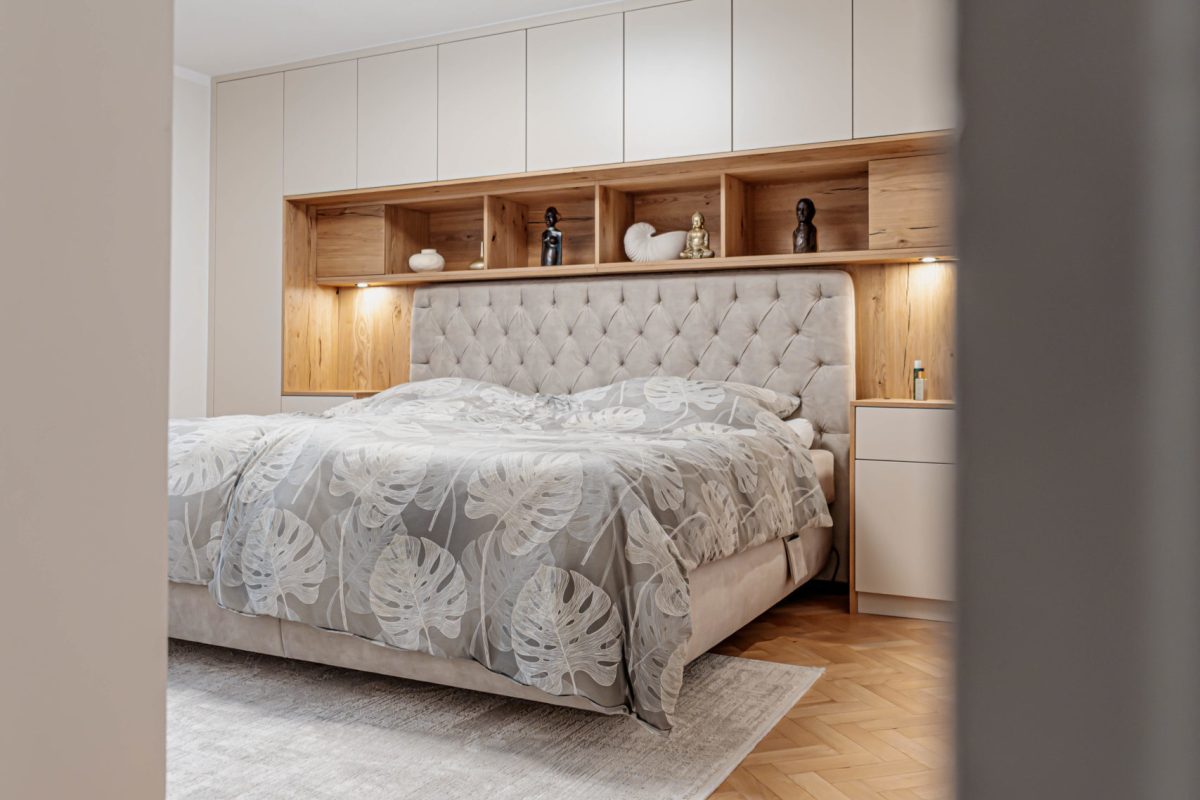 Bedombouw champagne wild eiken inleg