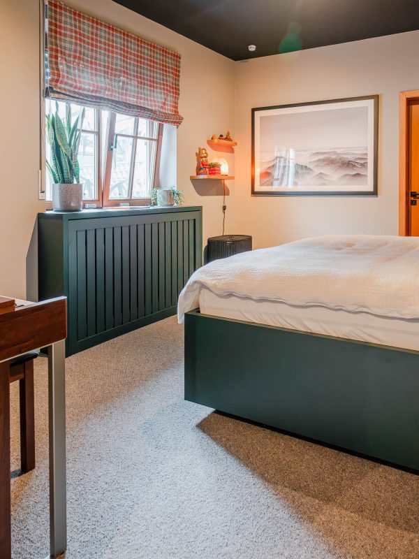 Slaapkamerbed Verwarmingsbekleding Dennen groen